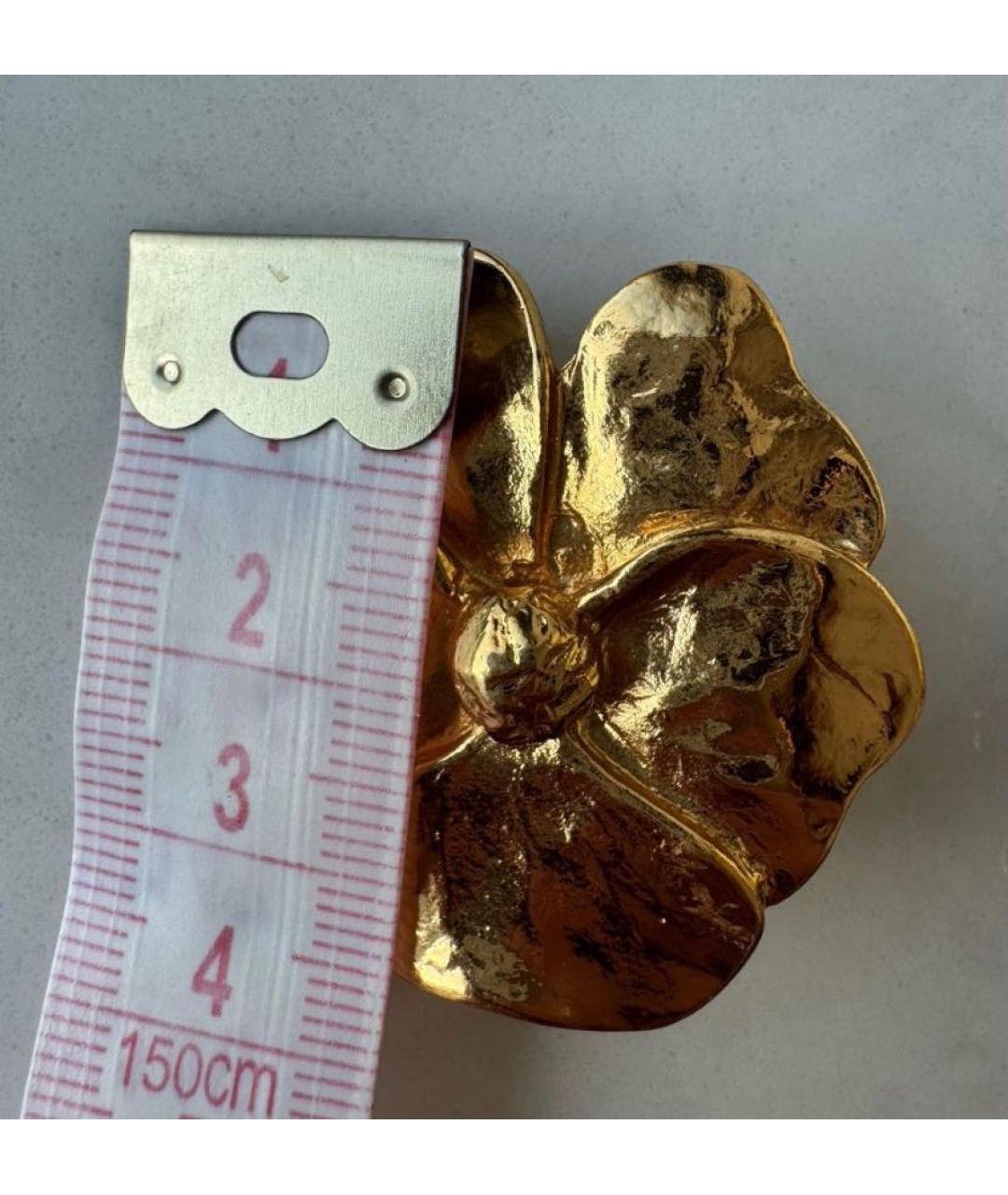 SAINT LAURENT Золотые металлические клипсы, фото 3