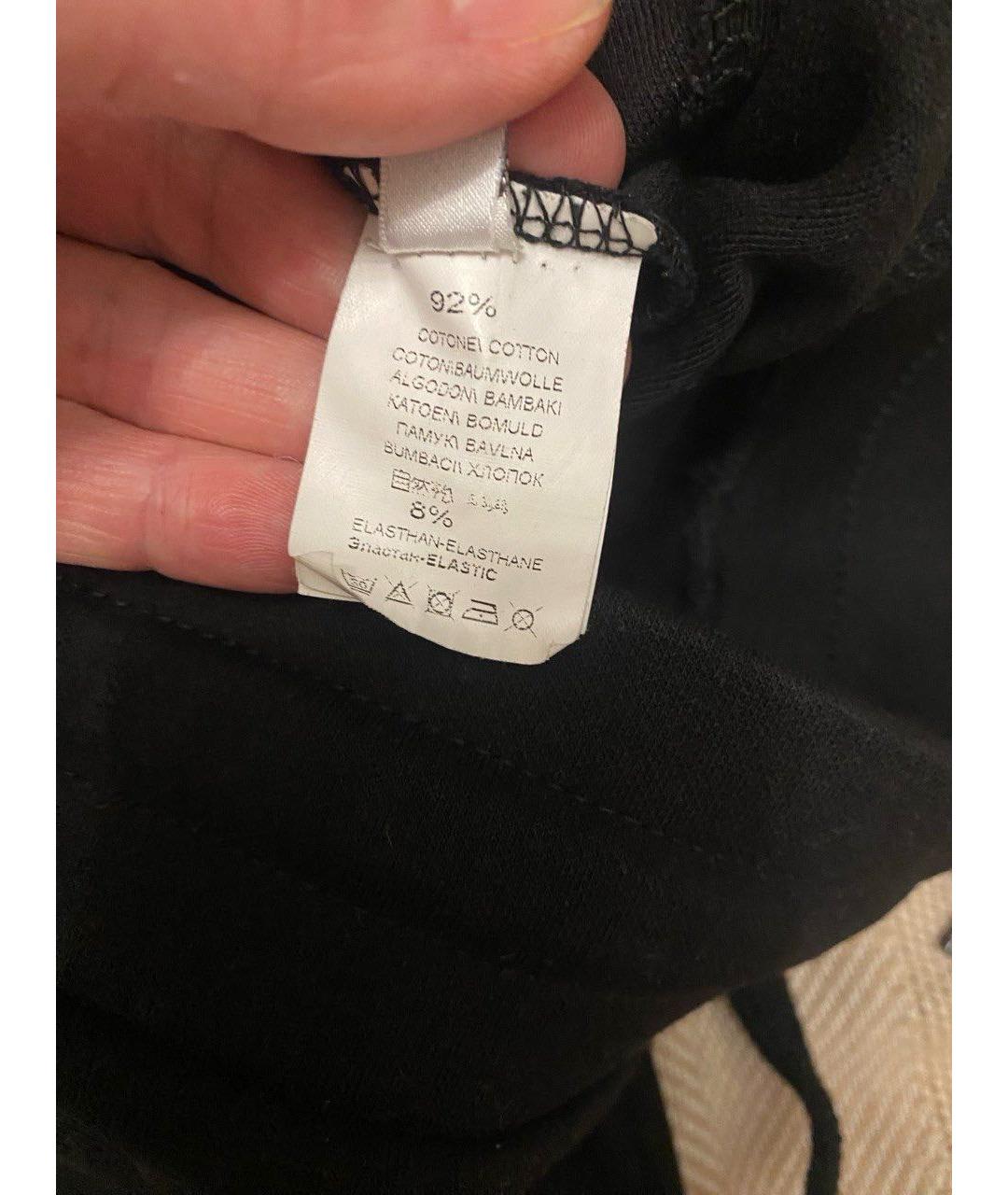 BRUNELLO CUCINELLI Черные хлопковые повседневные брюки, фото 6