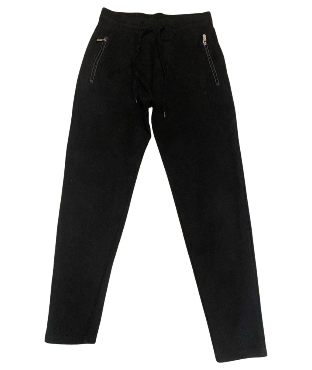 BRUNELLO CUCINELLI Черные хлопковые повседневные брюки, фото 1