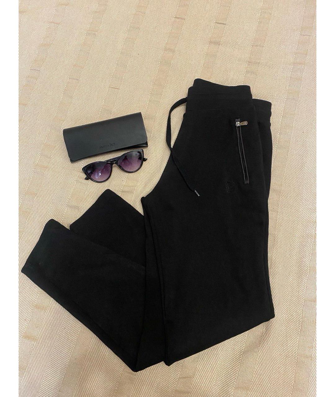 BRUNELLO CUCINELLI Черные хлопковые повседневные брюки, фото 2