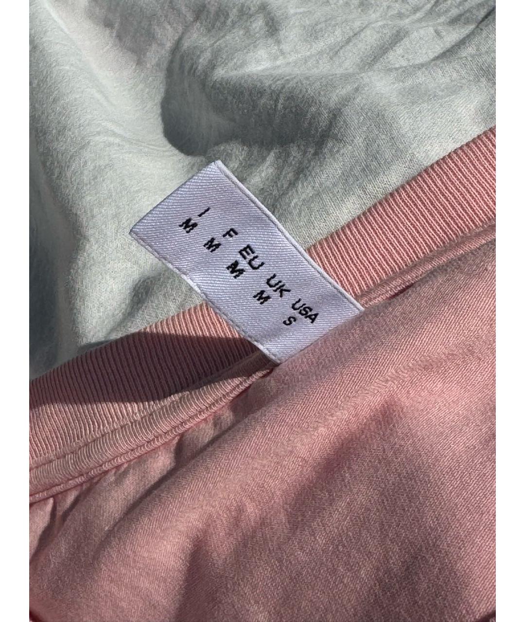 MOSCHINO Розовая хлопковая майка, фото 5