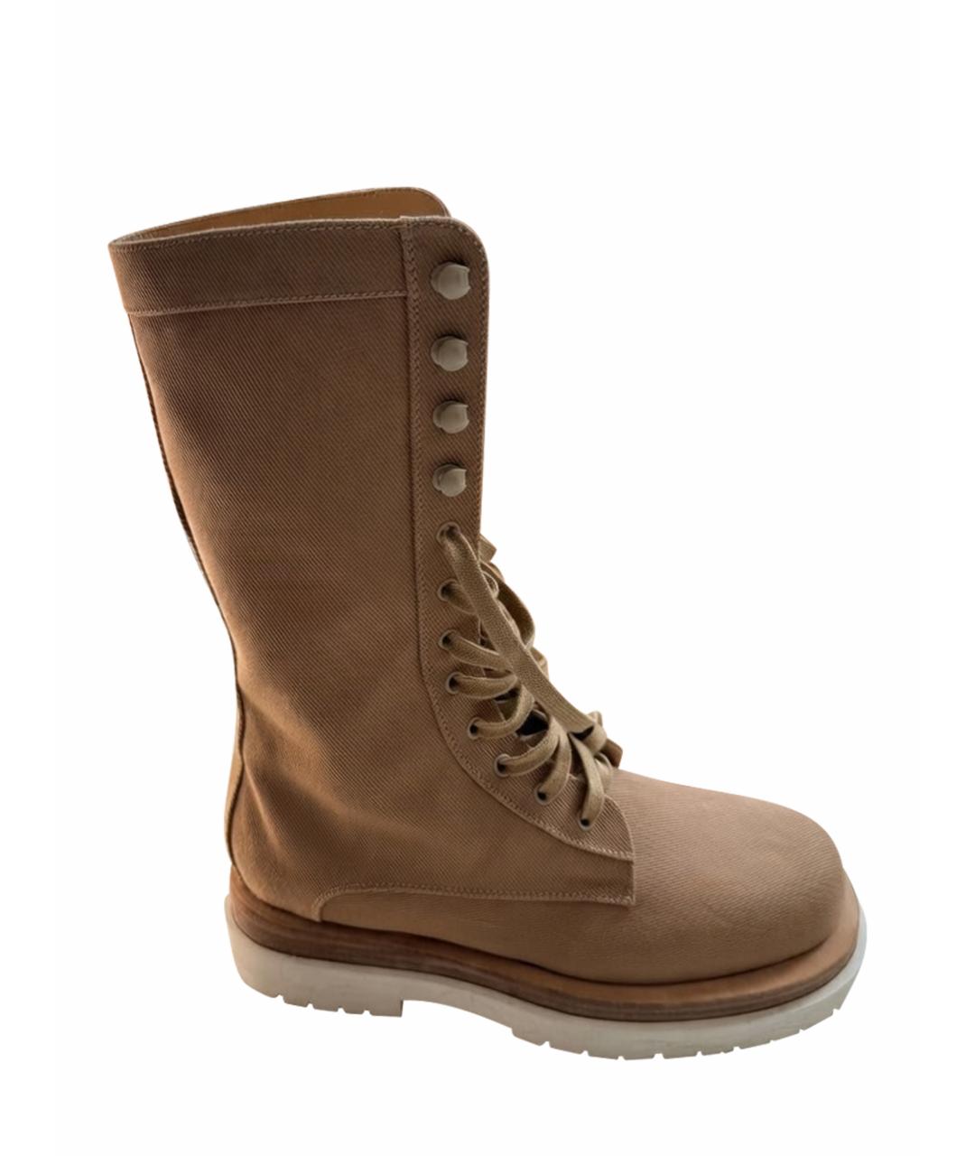 MAGDA BUTRYM Бежевые текстильные ботинки, фото 1