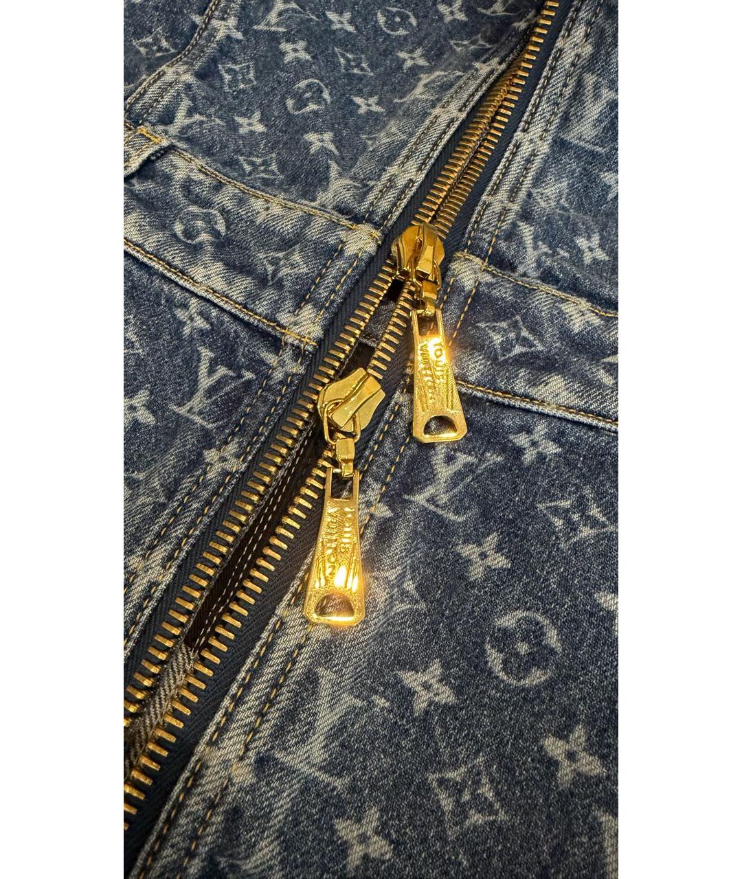 LOUIS VUITTON Синее хлопковое повседневное платье, фото 7