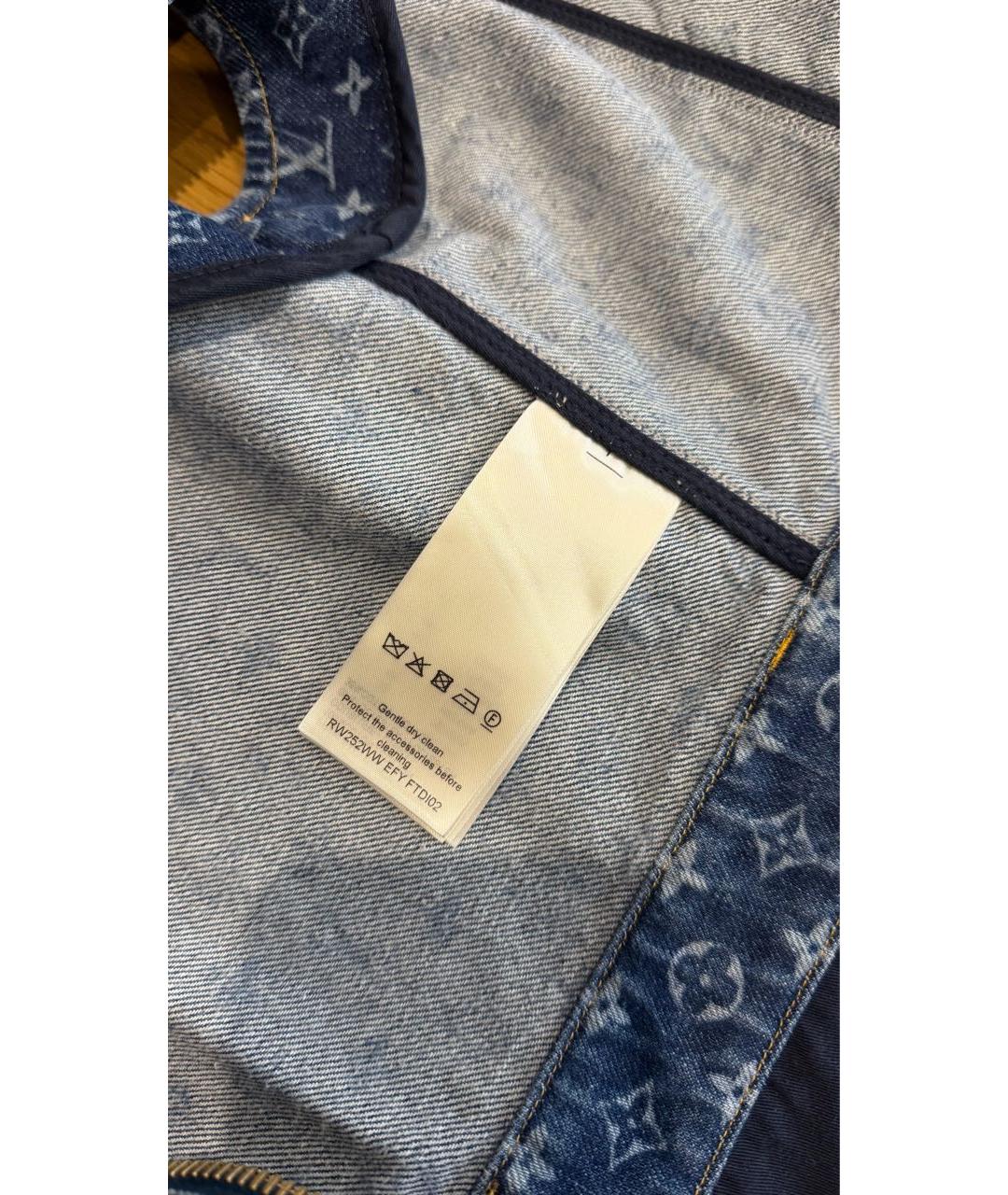 LOUIS VUITTON Синее хлопковое повседневное платье, фото 6