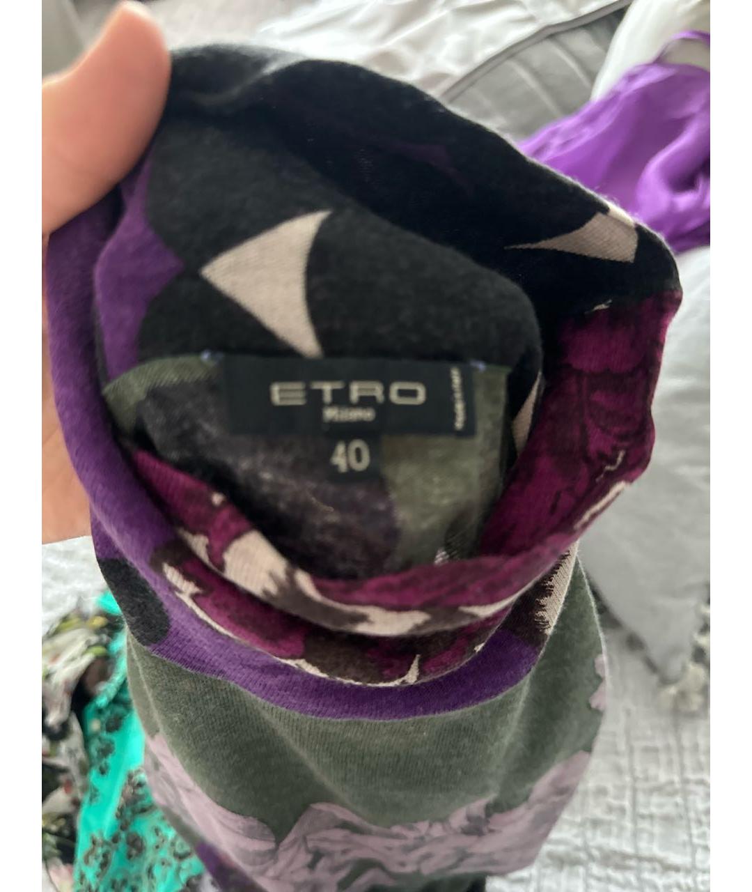 ETRO Зеленая шелковая водолазка, фото 3