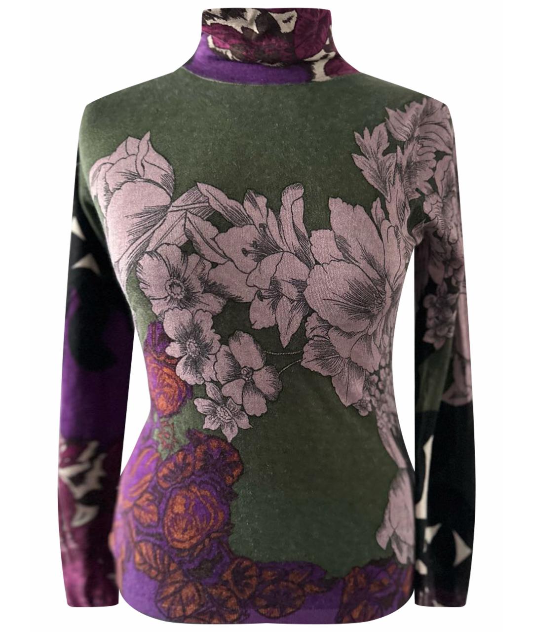 ETRO Зеленая шелковая водолазка, фото 1