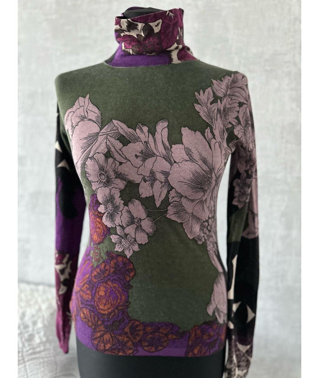 ETRO Зеленая шелковая водолазка, фото 5