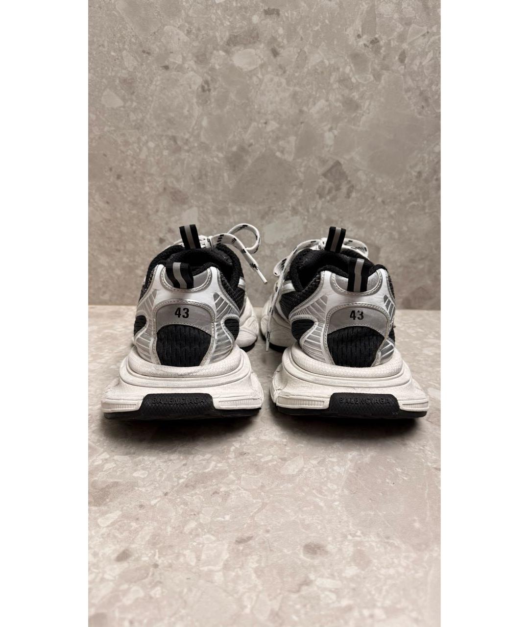 BALENCIAGA Серебряные синтетические низкие кроссовки / кеды, фото 4