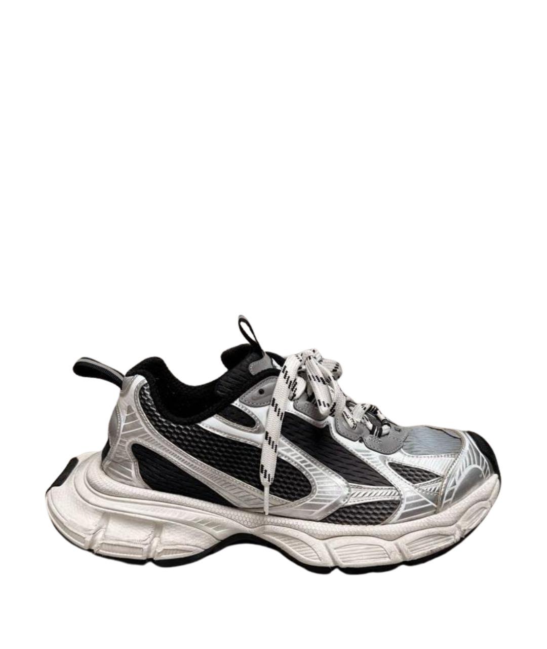 BALENCIAGA Серебряные синтетические низкие кроссовки / кеды, фото 1