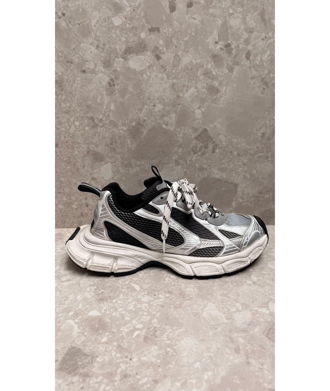 BALENCIAGA Серебряные синтетические низкие кроссовки / кеды, фото 8