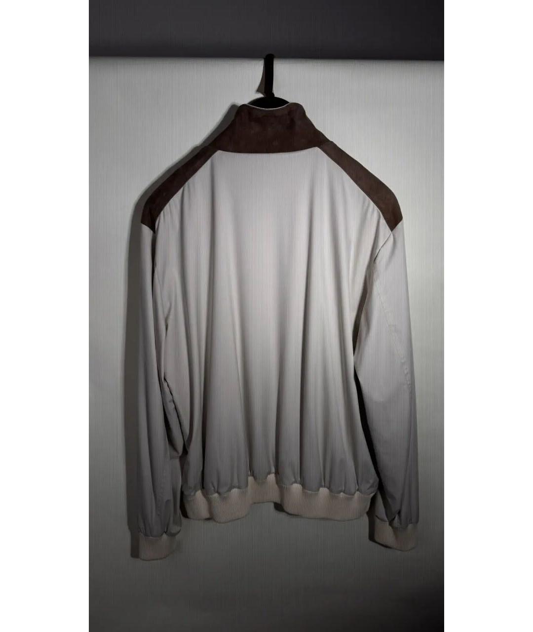 KITON Бежевая полиамидовая куртка, фото 3