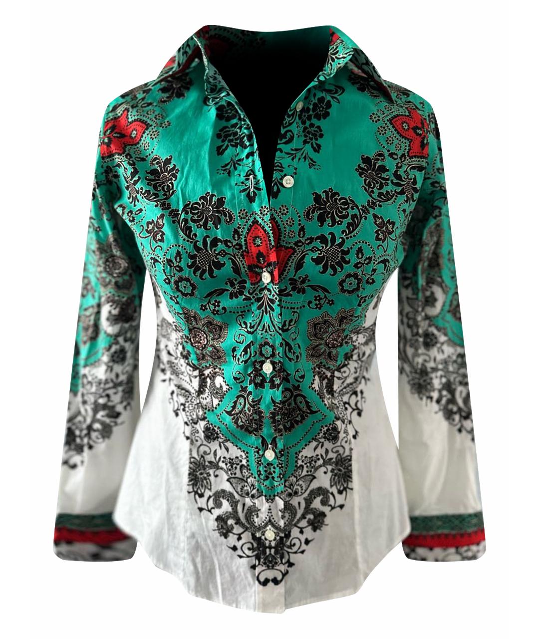 ETRO Зеленая хлопковая рубашка, фото 1