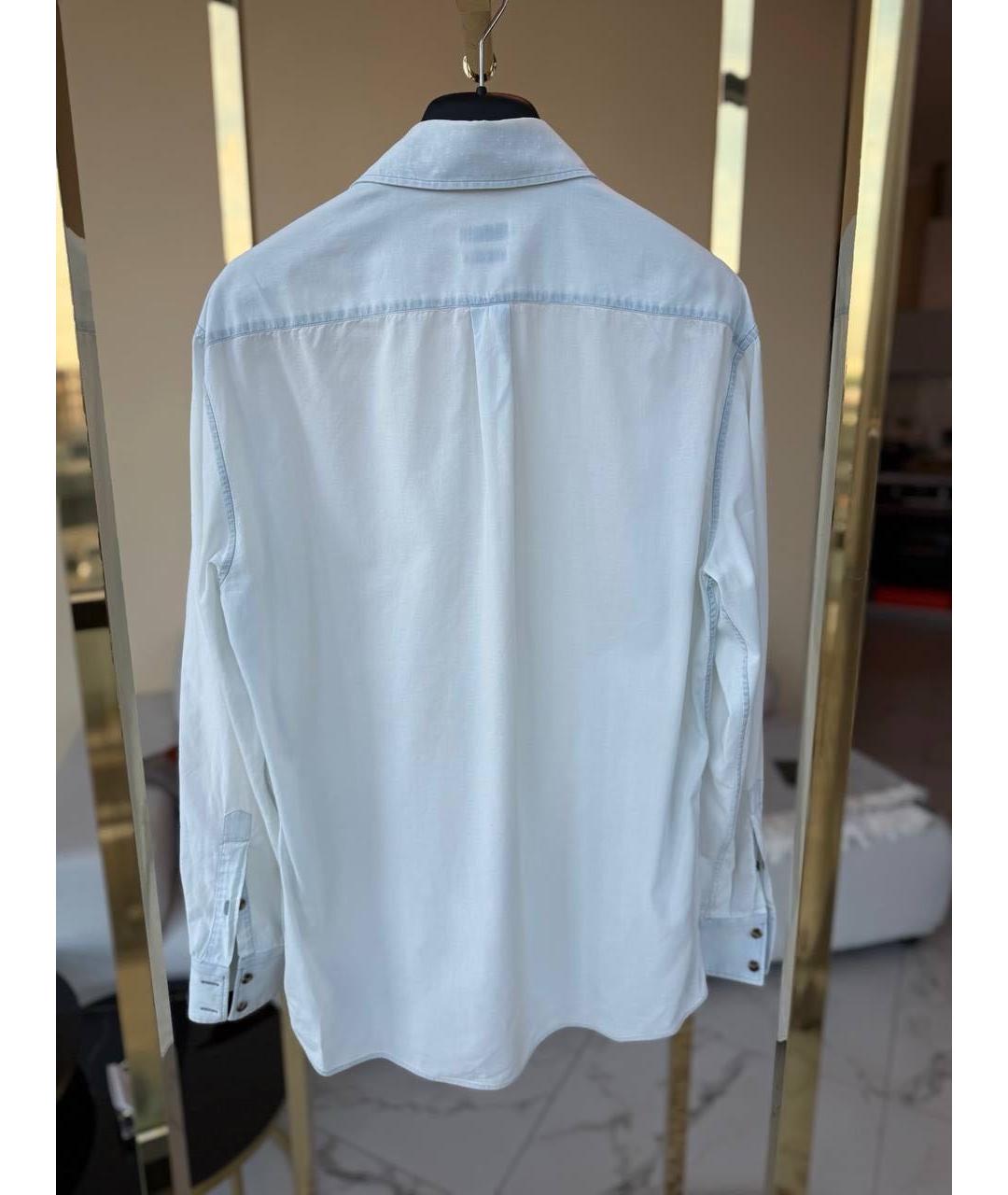 BRUNELLO CUCINELLI Белая кэжуал рубашка, фото 2