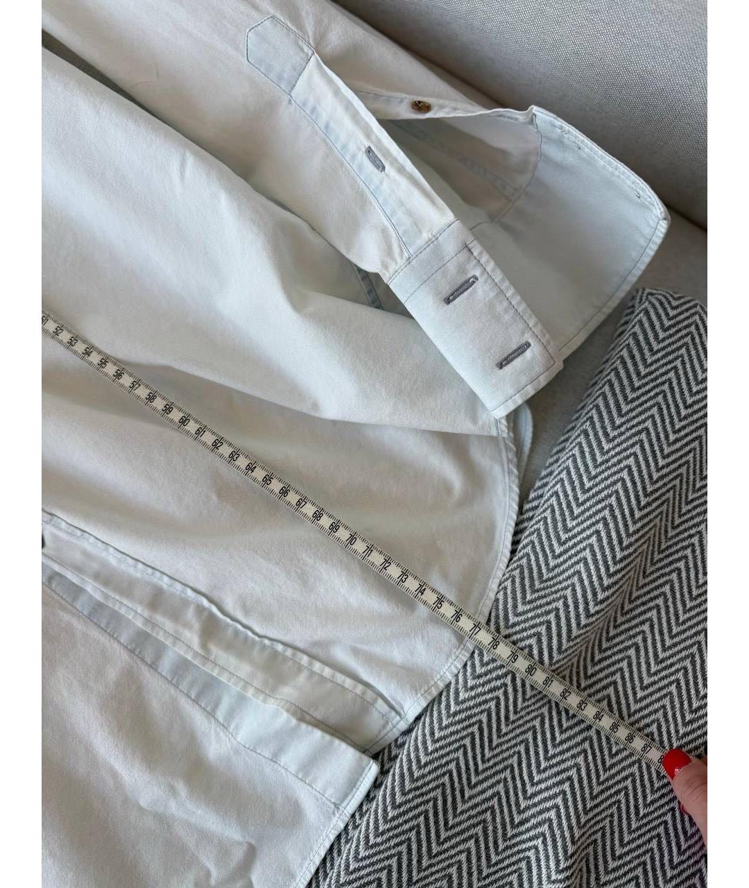 BRUNELLO CUCINELLI Белая кэжуал рубашка, фото 6