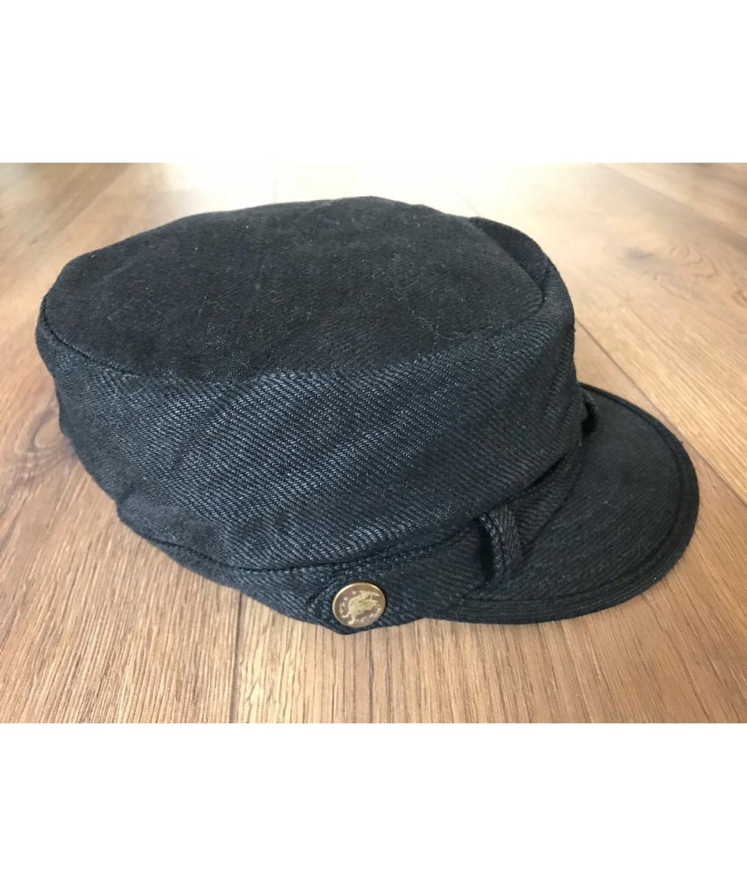 YOHJI YAMAMOTO Черная кепка, фото 4