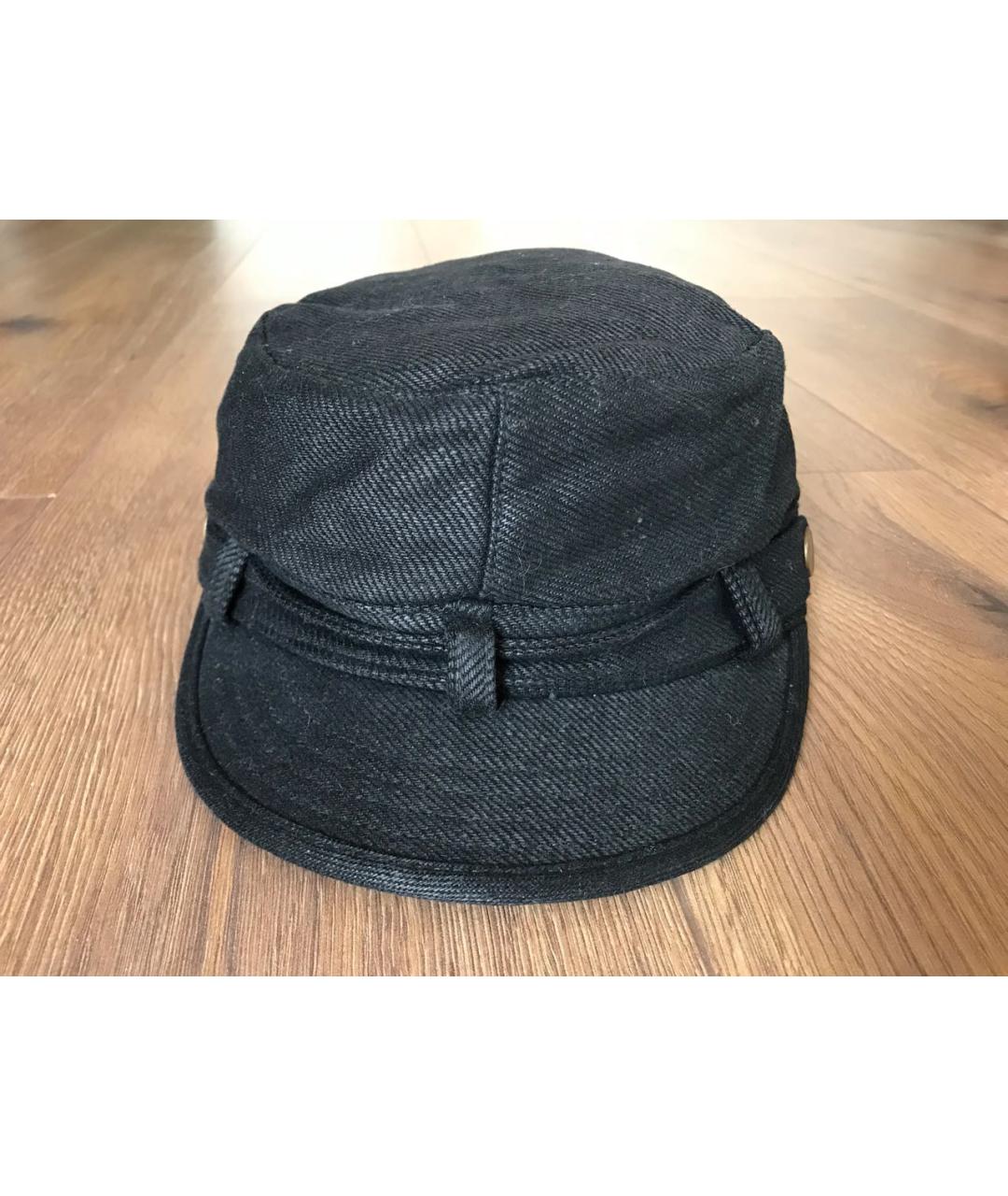 YOHJI YAMAMOTO Черная кепка, фото 8