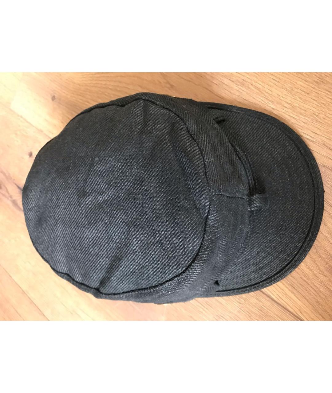 YOHJI YAMAMOTO Черная кепка, фото 5