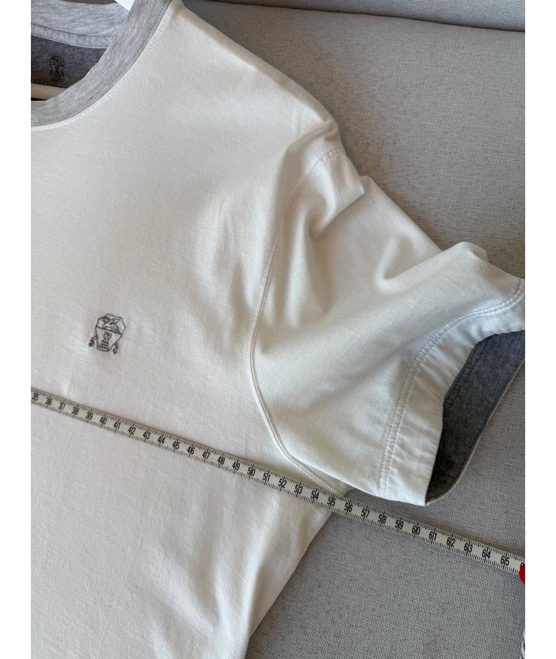 BRUNELLO CUCINELLI Белая футболка, фото 6