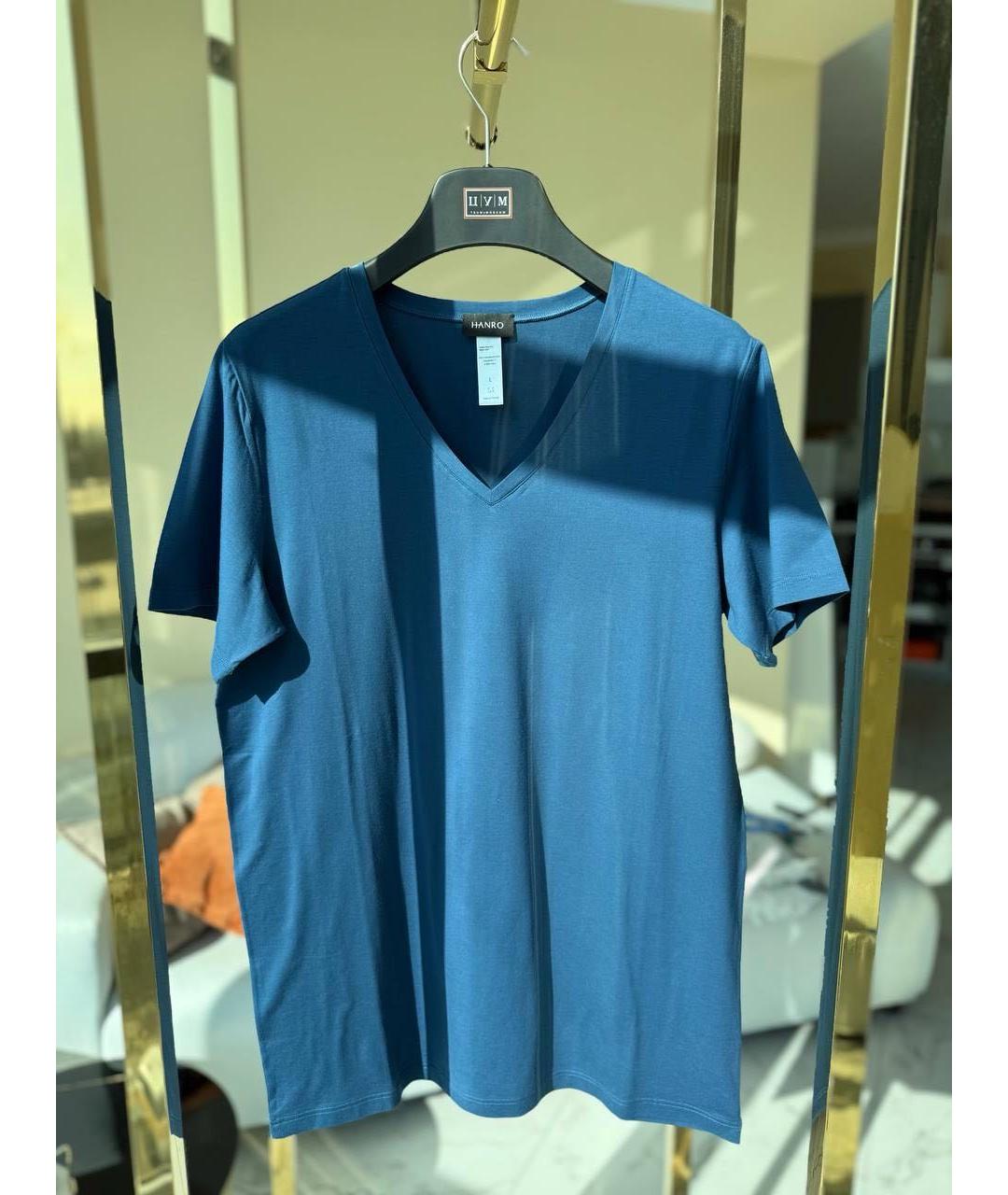 HANRO Синяя футболка, фото 6