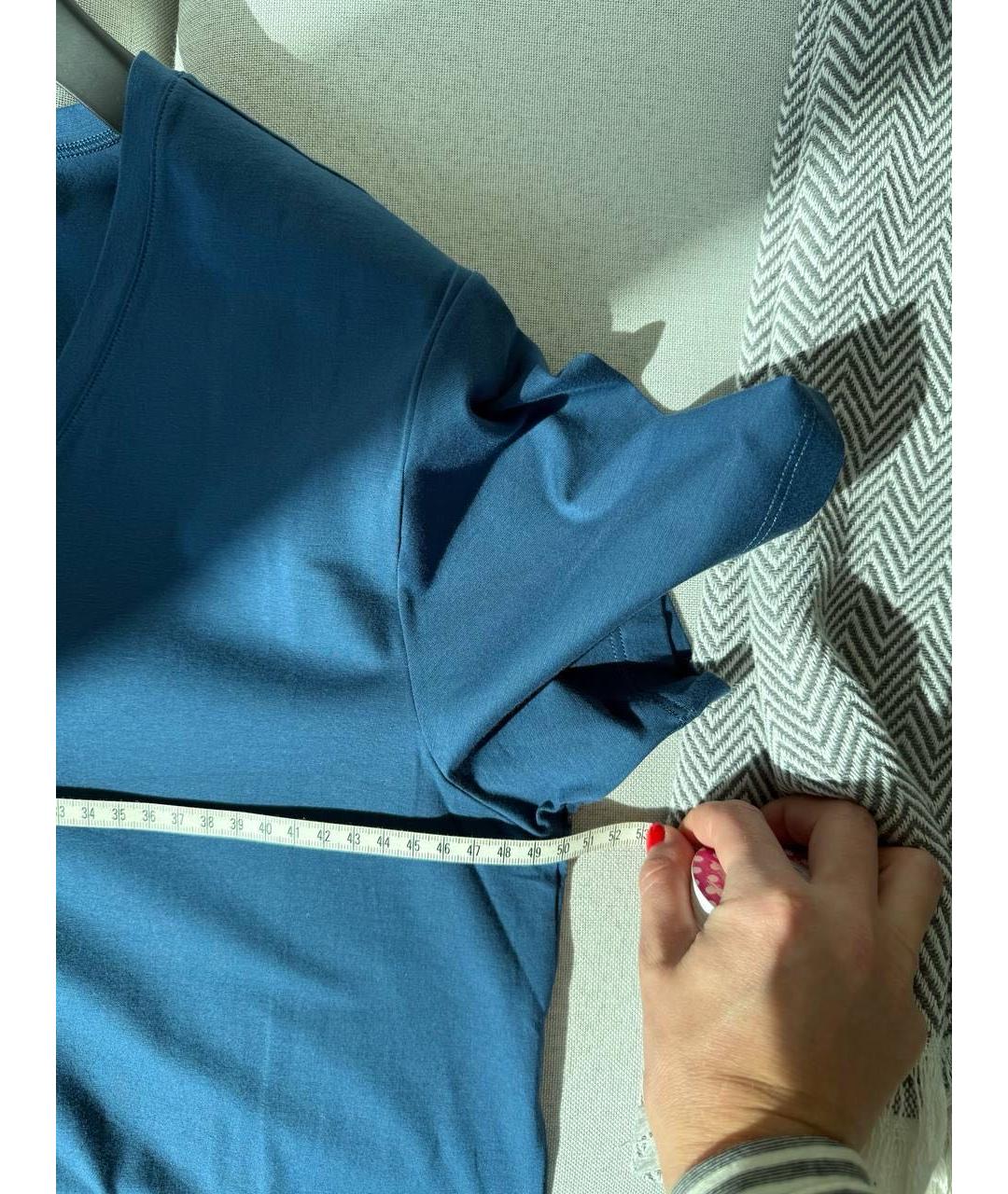 HANRO Синяя футболка, фото 4