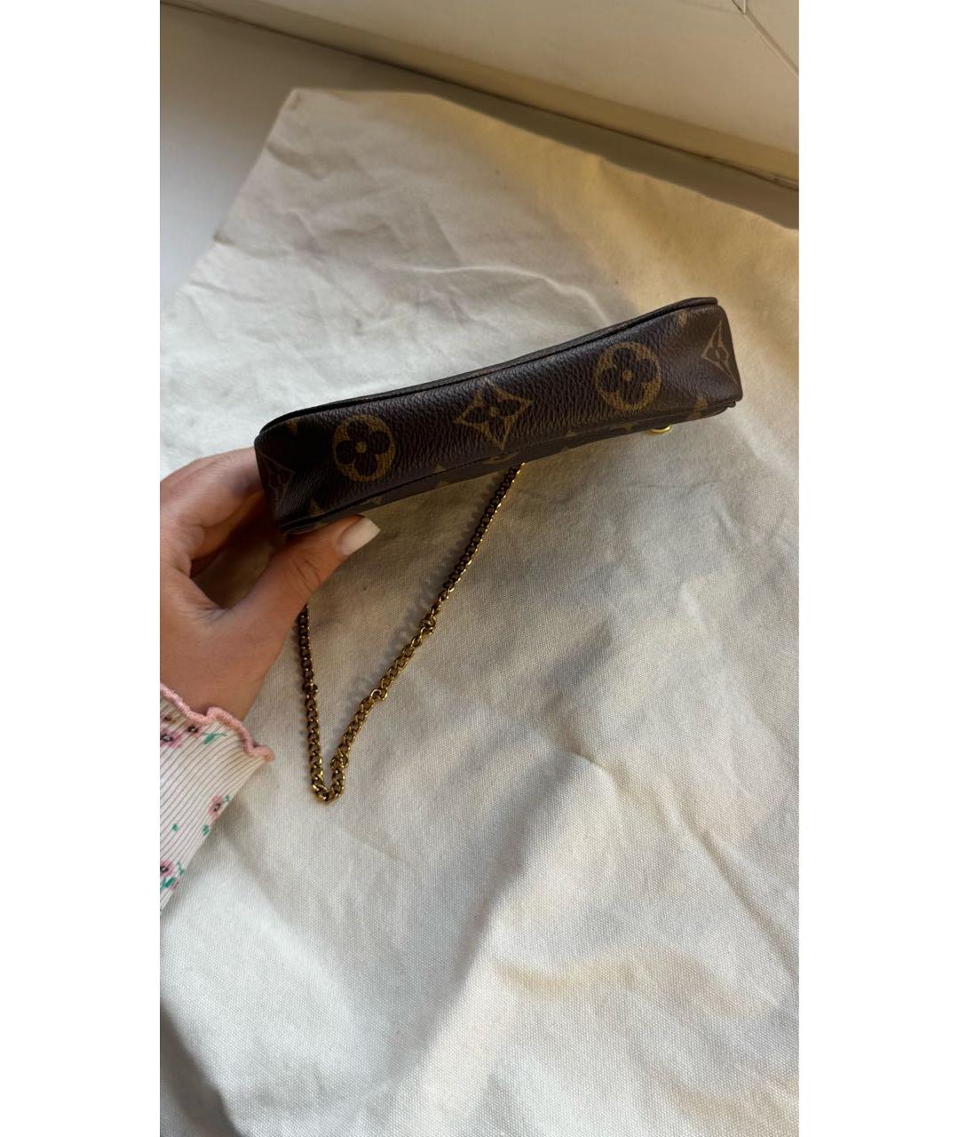 LOUIS VUITTON Коричневая сумка с короткими ручками, фото 3