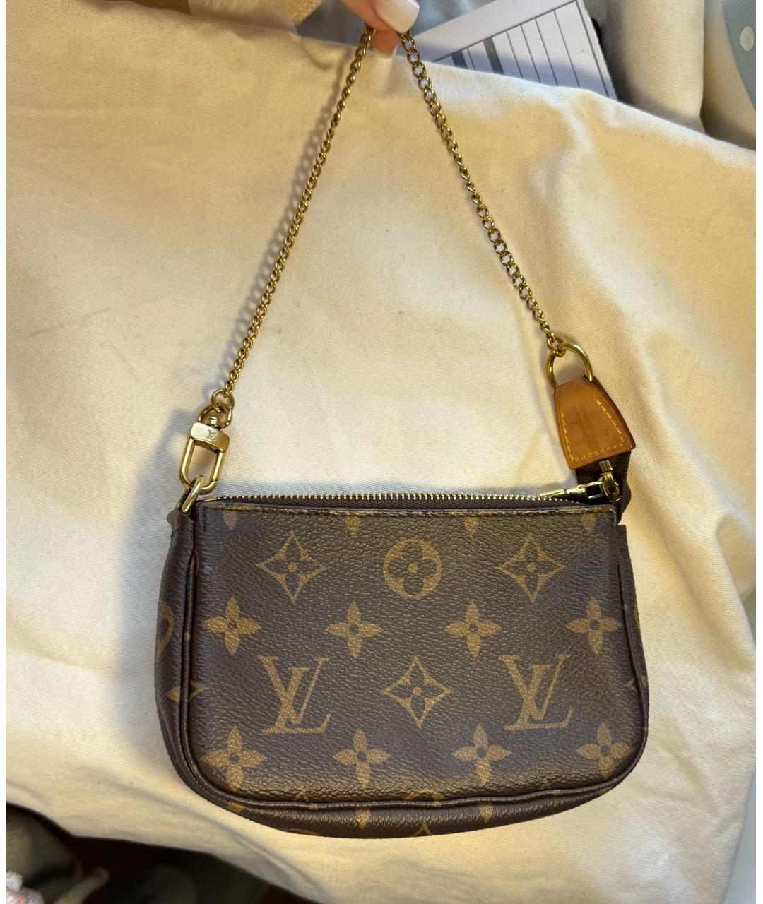 LOUIS VUITTON Коричневая сумка с короткими ручками, фото 2