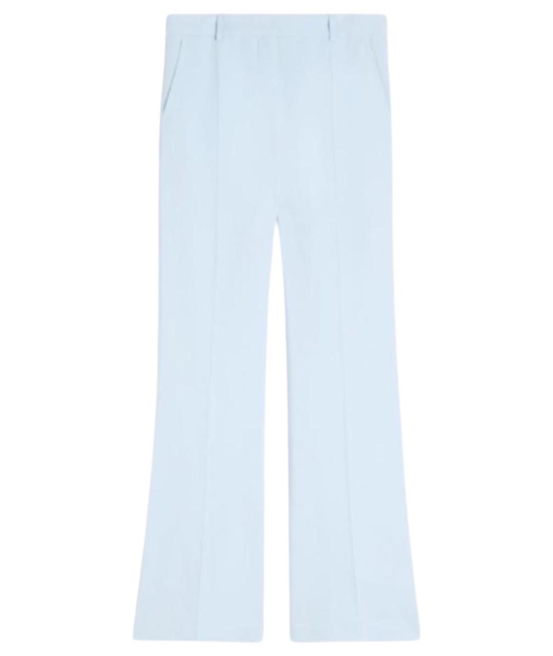 SPORTMAX Синие вискозные брюки широкие, фото 1