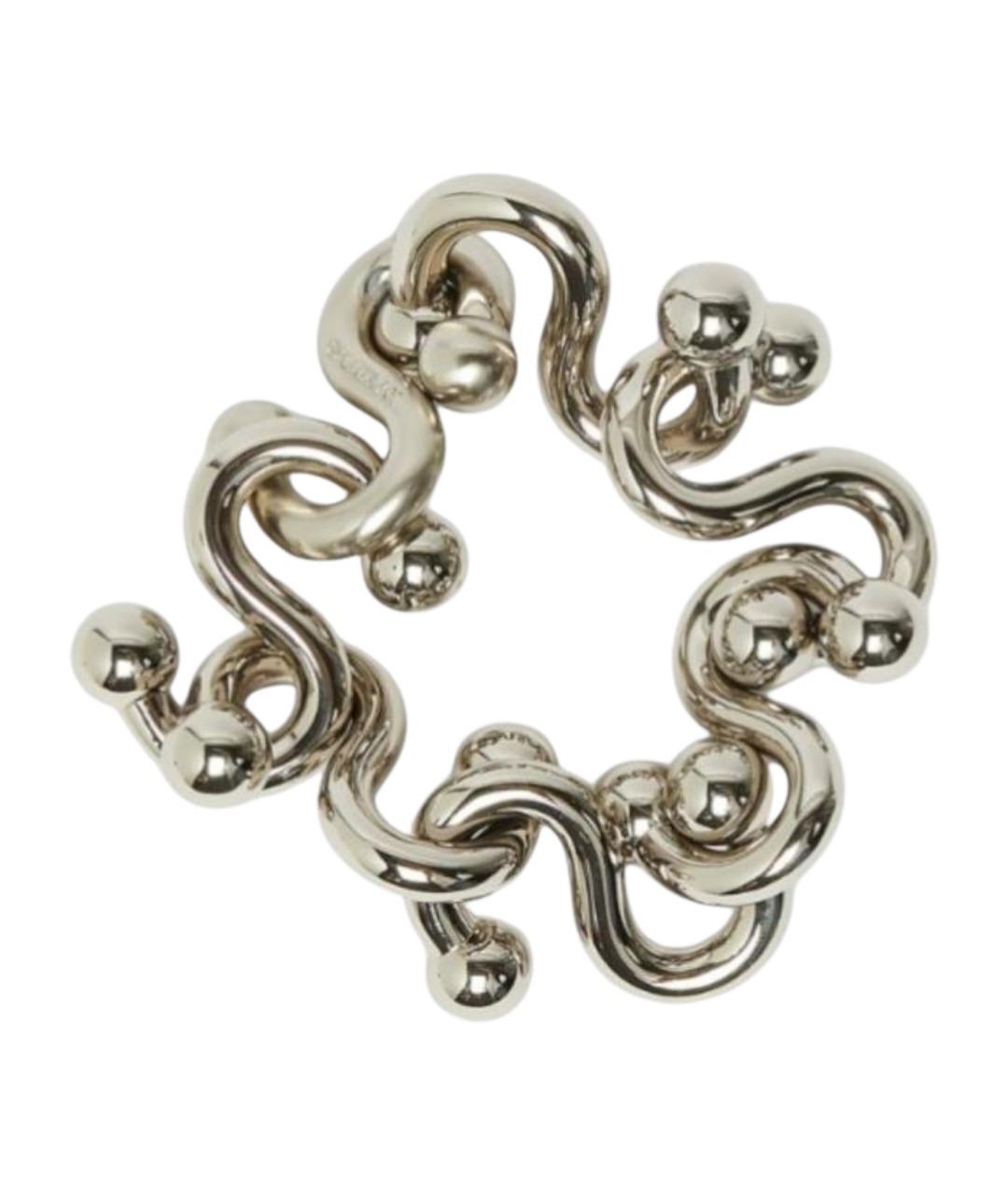 SPORTMAX Серебрянный металлический браслет, фото 1