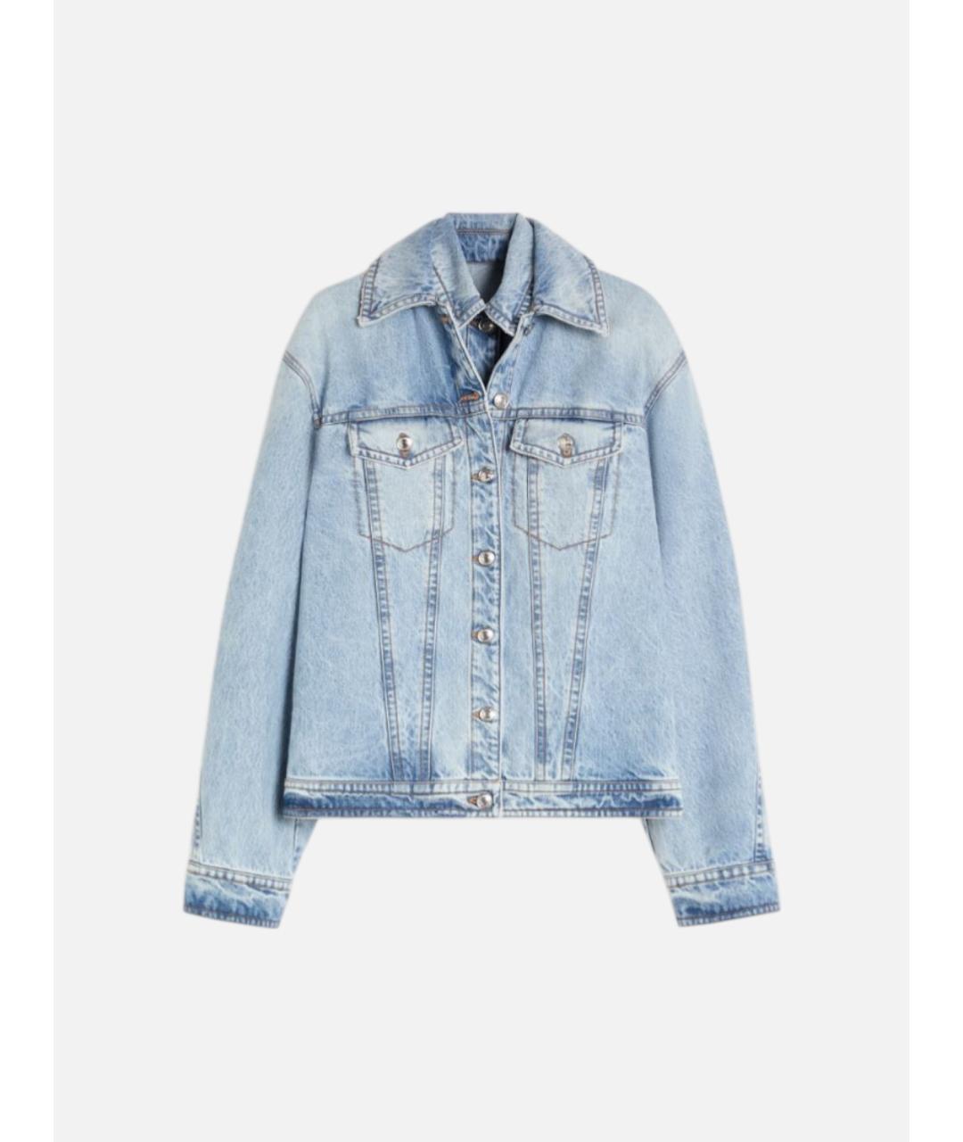 SPORTMAX Синяя хлопковая куртка, фото 6