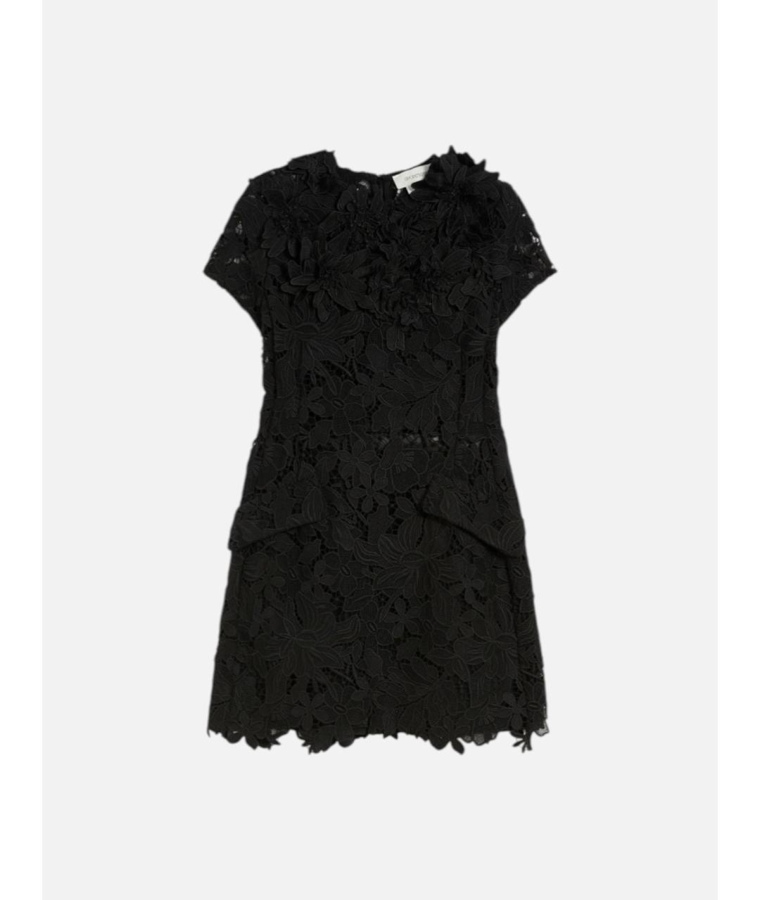 SPORTMAX Черное полиэстеровое повседневное платье, фото 5