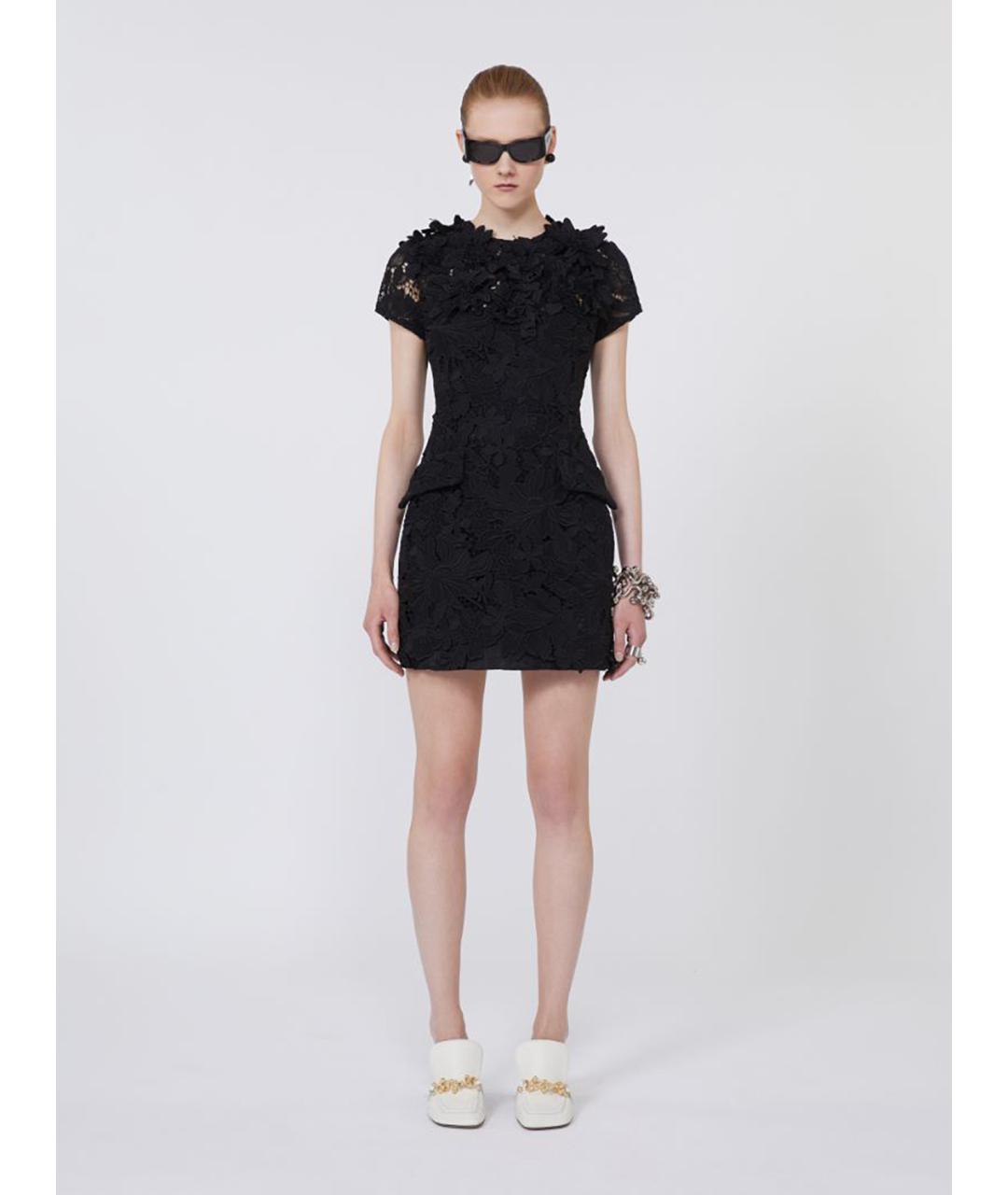 SPORTMAX Черное полиэстеровое повседневное платье, фото 2