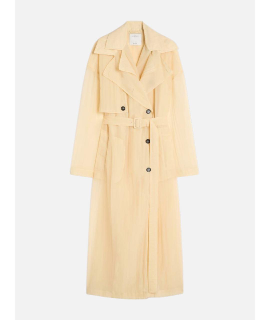 SPORTMAX Бежевый полиамидовый тренч/плащ, фото 6