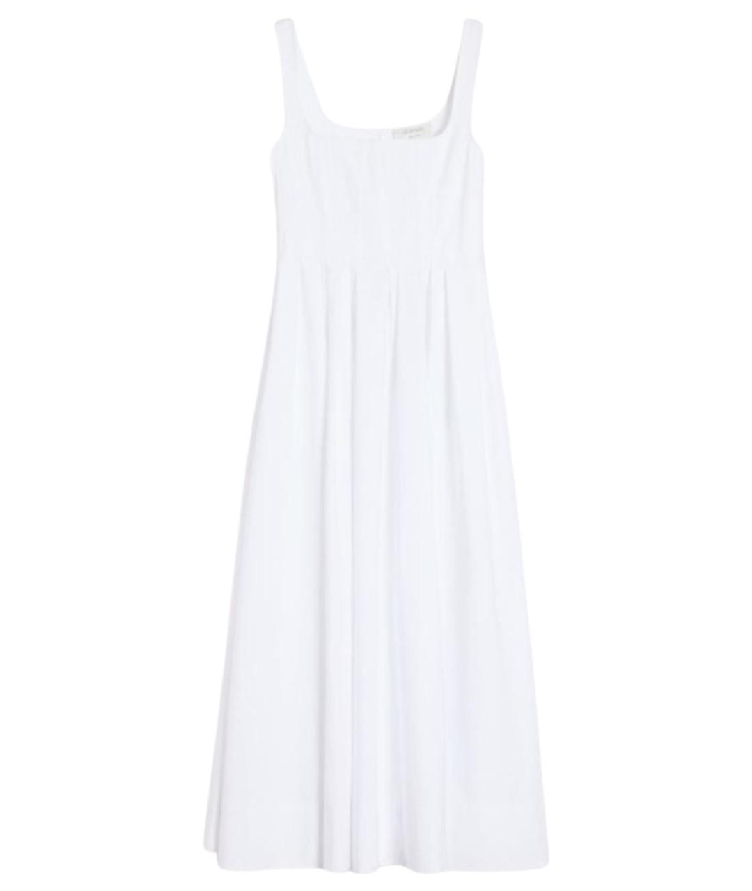 SPORTMAX Белое хлопковое повседневное платье, фото 1