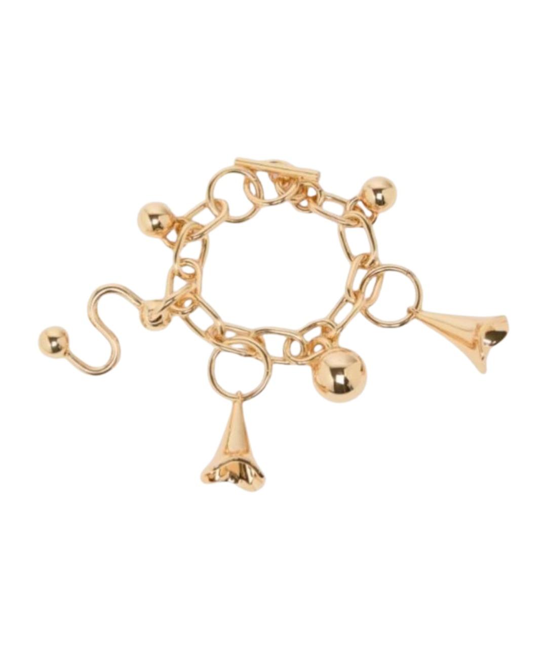 SPORTMAX Золотой металлический браслет, фото 1