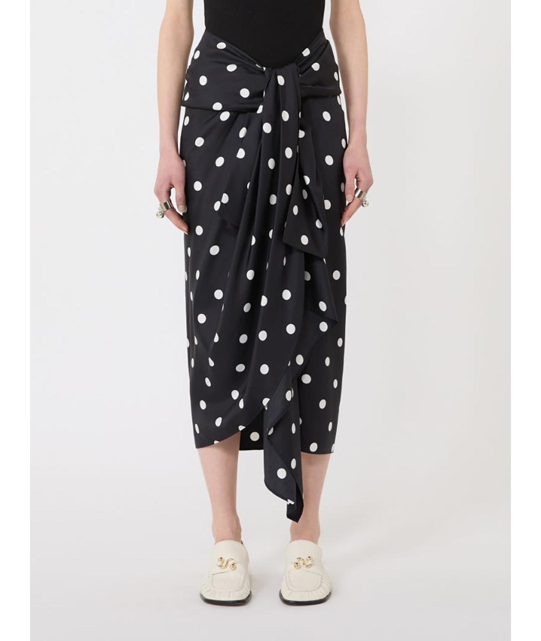 SPORTMAX Мульти шелковая юбка миди, фото 3