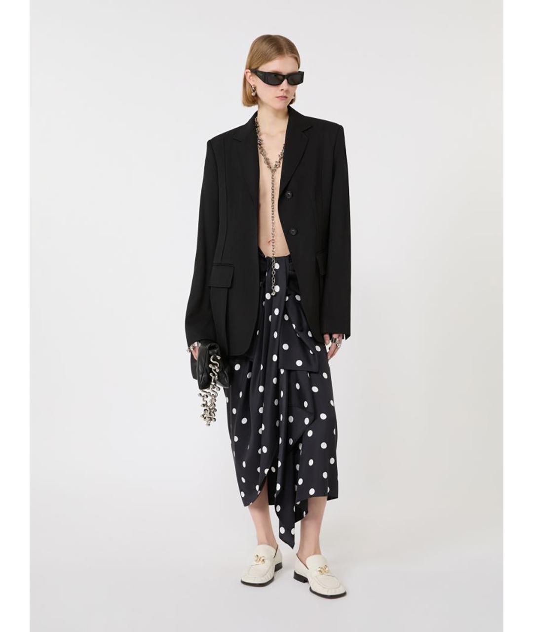 SPORTMAX Мульти шелковая юбка миди, фото 2