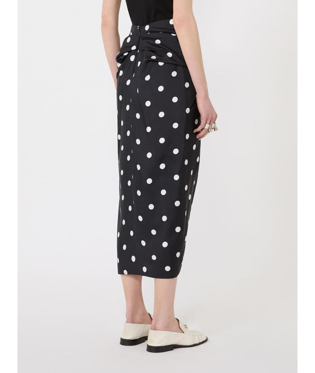 SPORTMAX Мульти шелковая юбка миди, фото 4