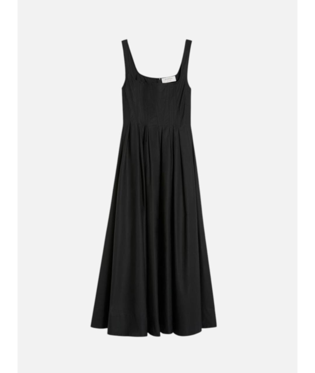 SPORTMAX Черное хлопковое повседневное платье, фото 6