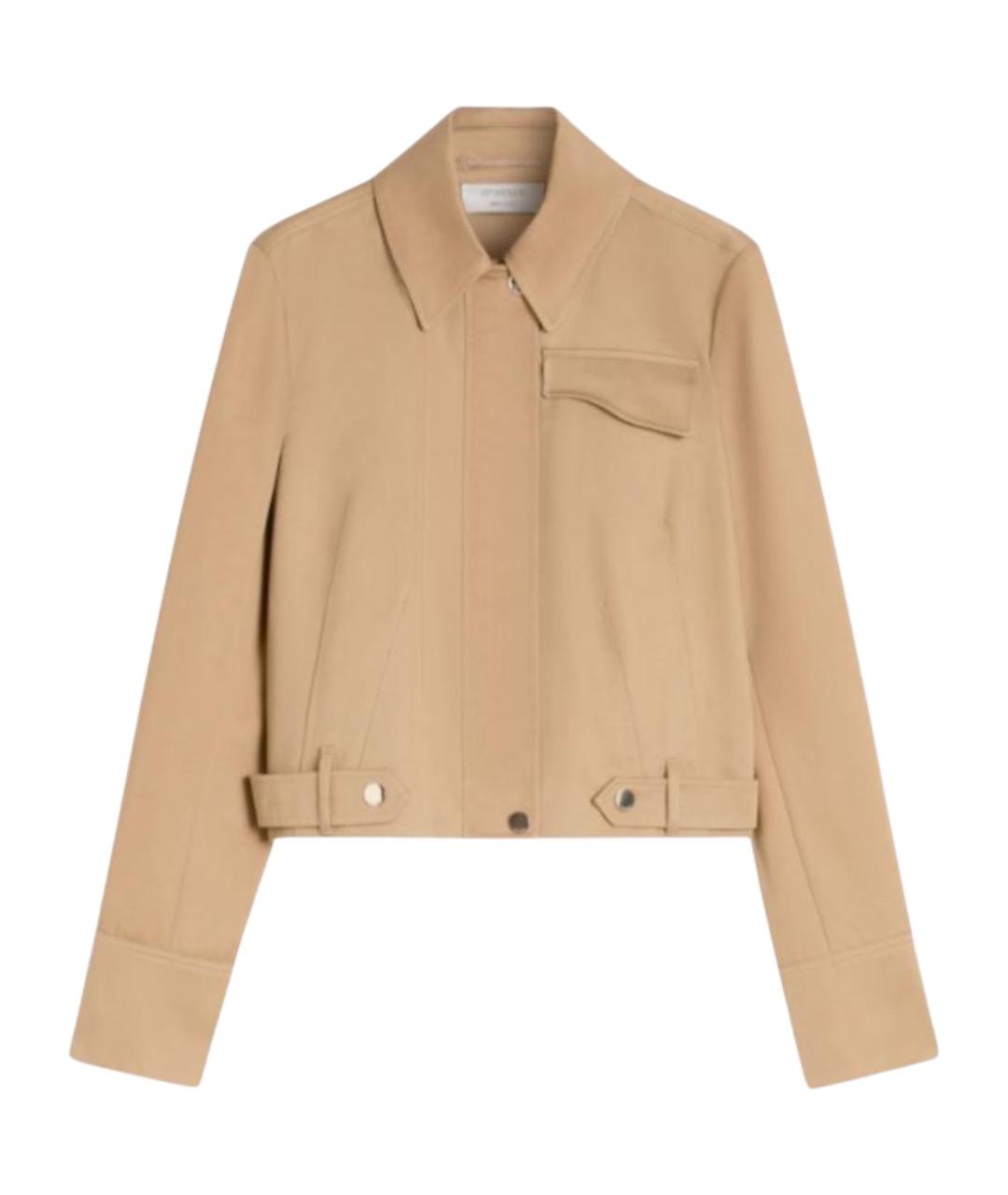 SPORTMAX Бежевая хлопковая куртка, фото 1