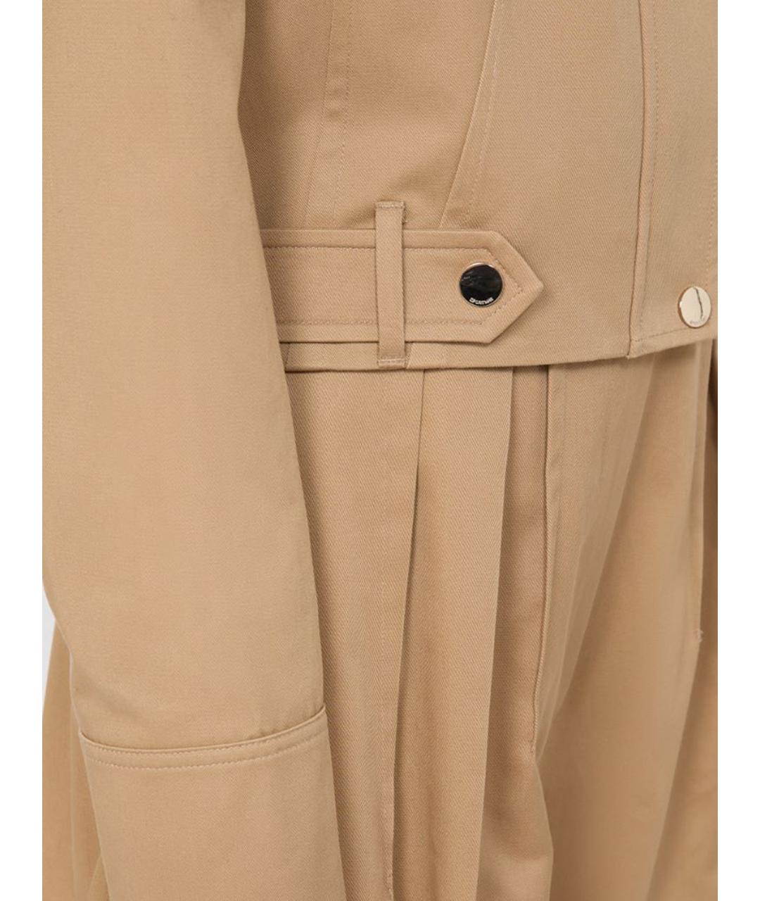 SPORTMAX Бежевая хлопковая куртка, фото 5