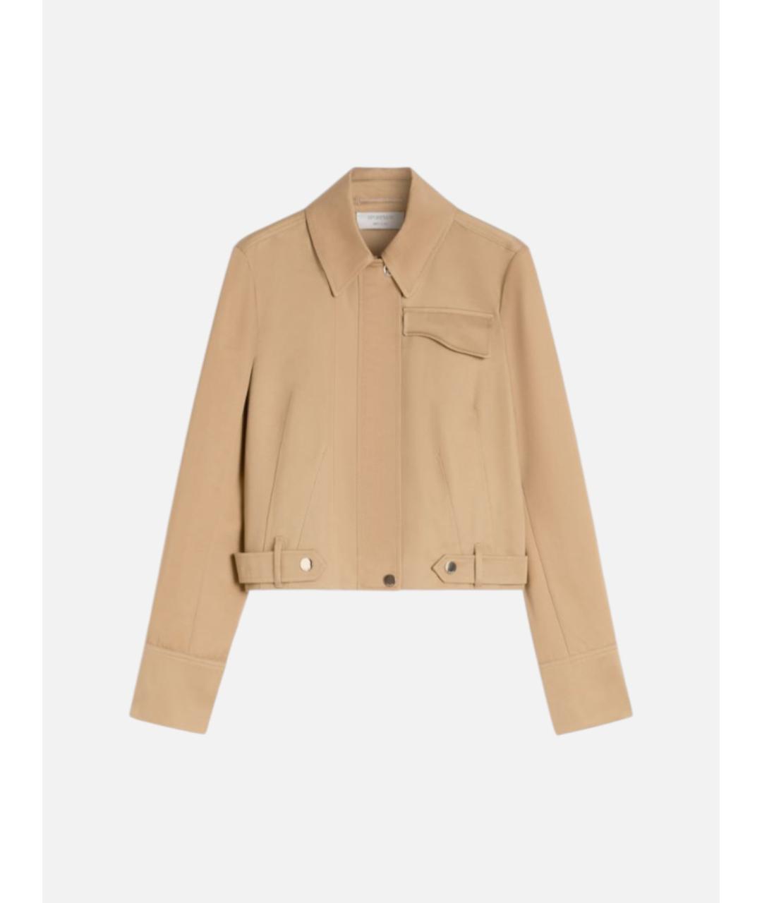 SPORTMAX Бежевая хлопковая куртка, фото 6