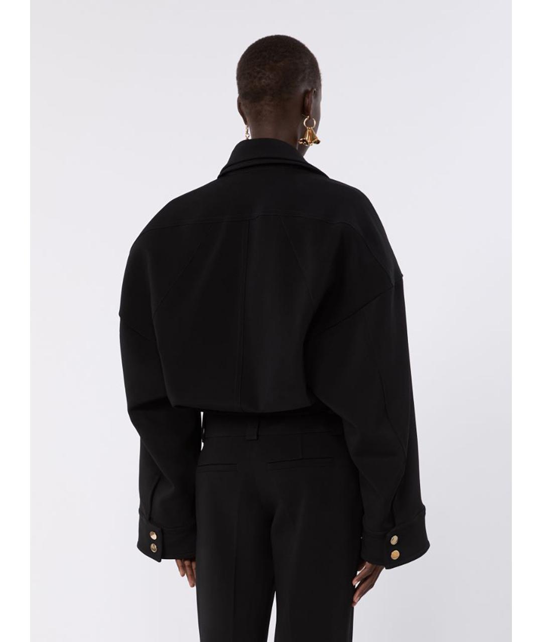 SPORTMAX Черная вискозная куртка, фото 4