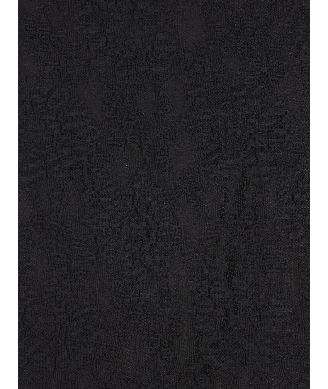 VALENTINO Черная хлопковая юбка миди, фото 3