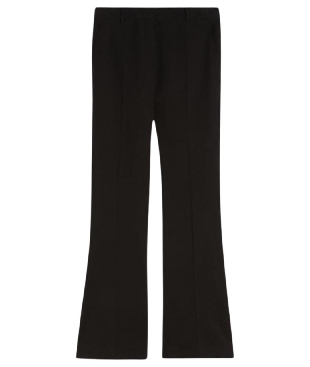 SPORTMAX Черные вискозные брюки широкие, фото 1