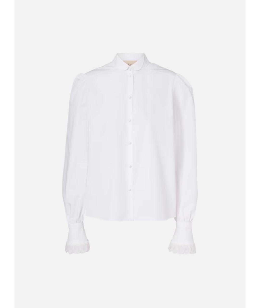 VALENTINO Белая хлопковая рубашка, фото 5