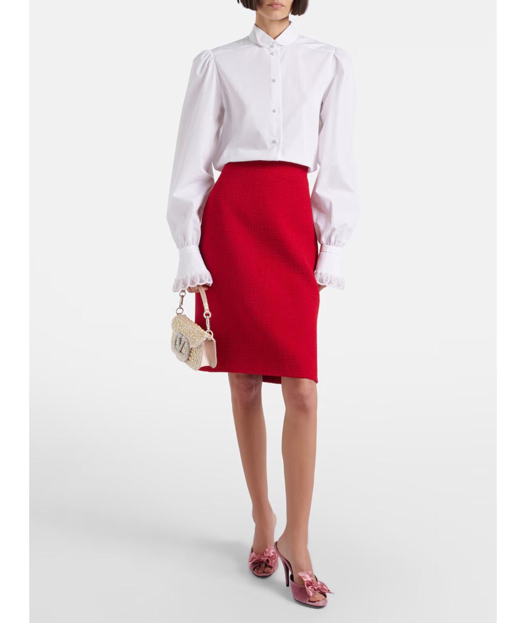 VALENTINO Белая хлопковая рубашка, фото 2