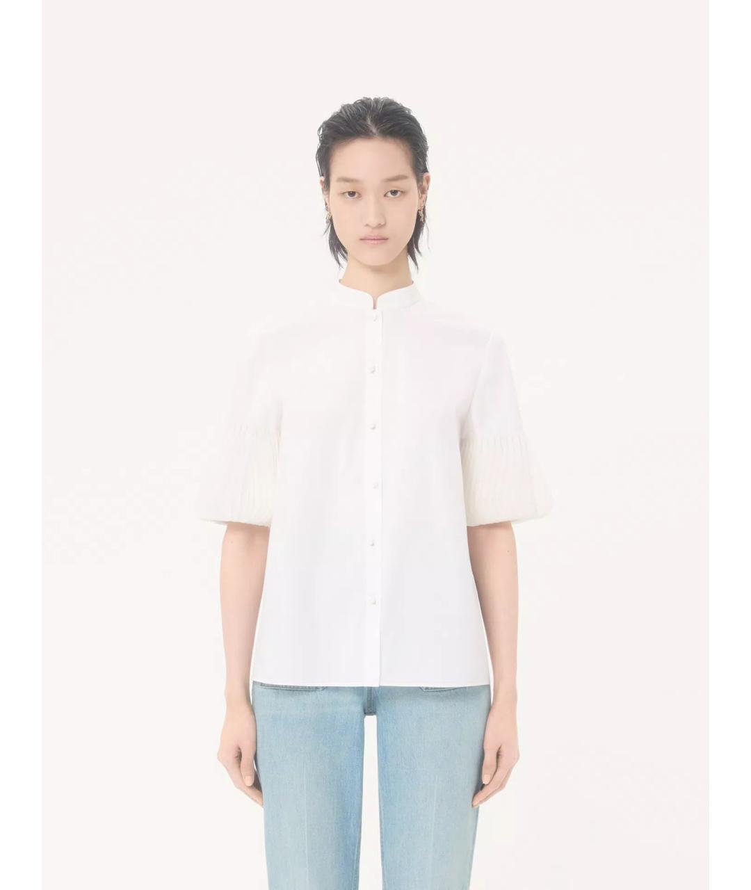 VALENTINO Белая хлопковая рубашка, фото 4