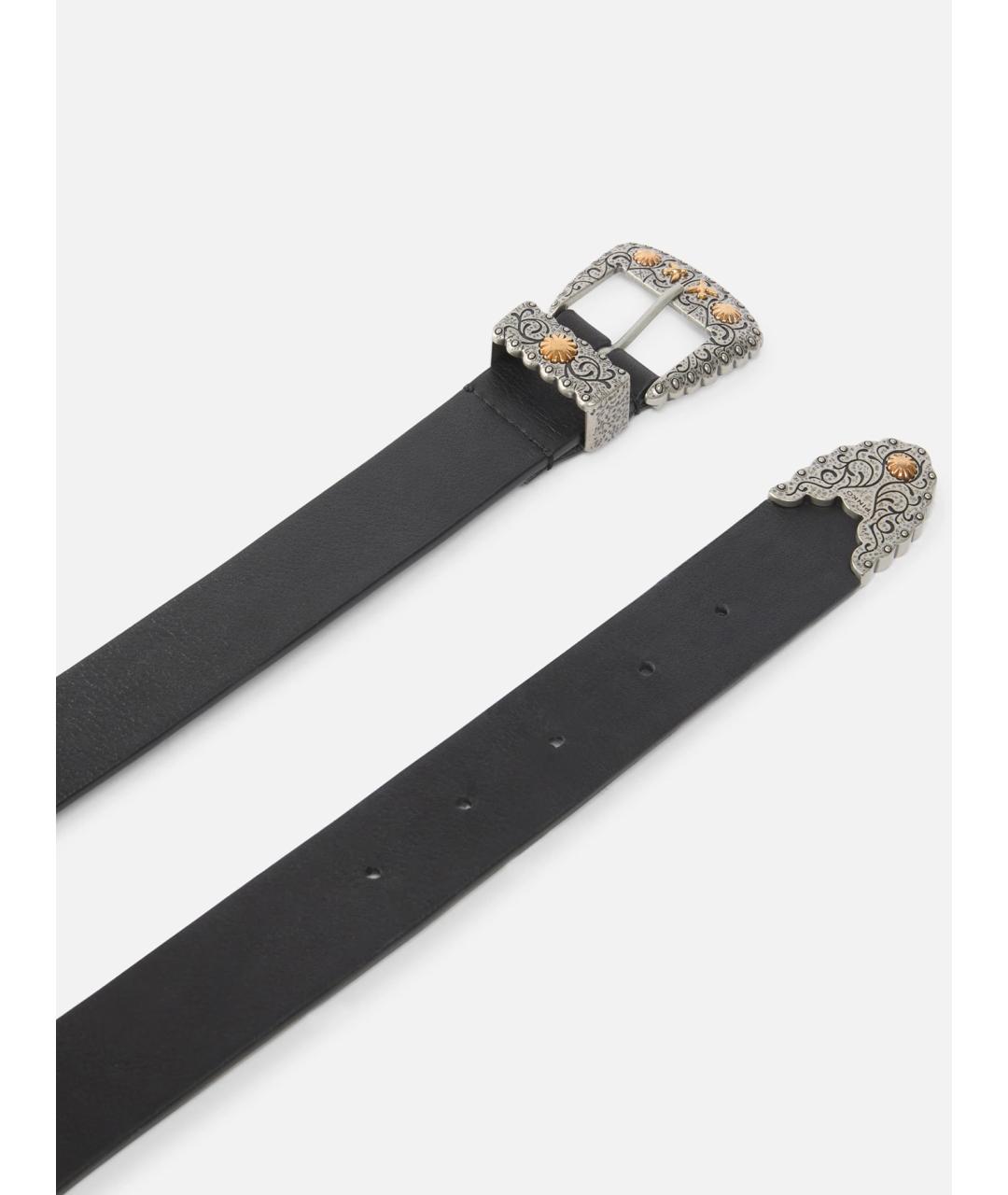 PINKO Черный кожаный ремень, фото 3