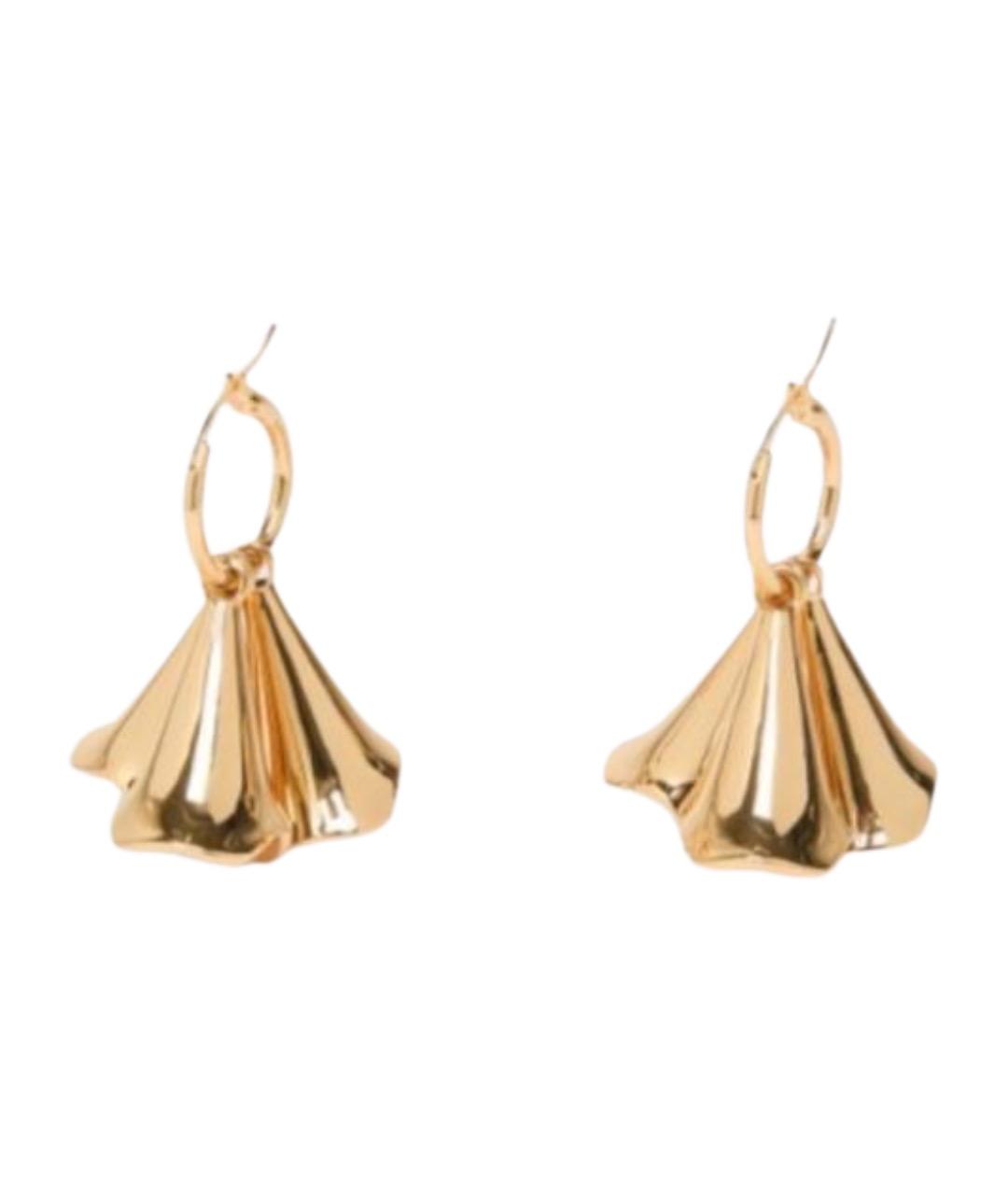 SPORTMAX Золотые металлические серьги, фото 1