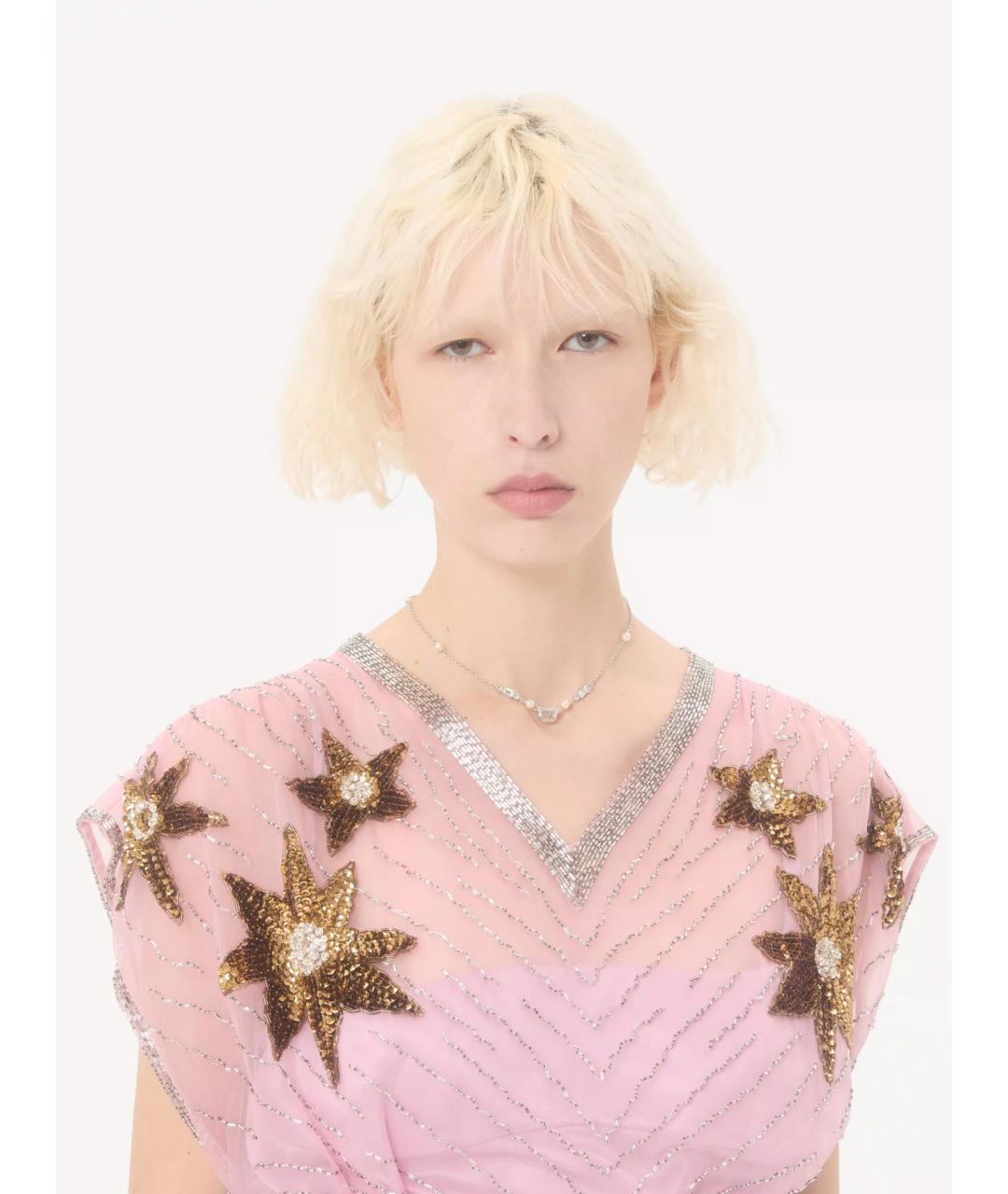 VALENTINO Серебряное металлическое колье, фото 2